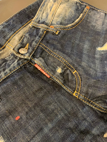distressed dsquared2 denim jeans for men