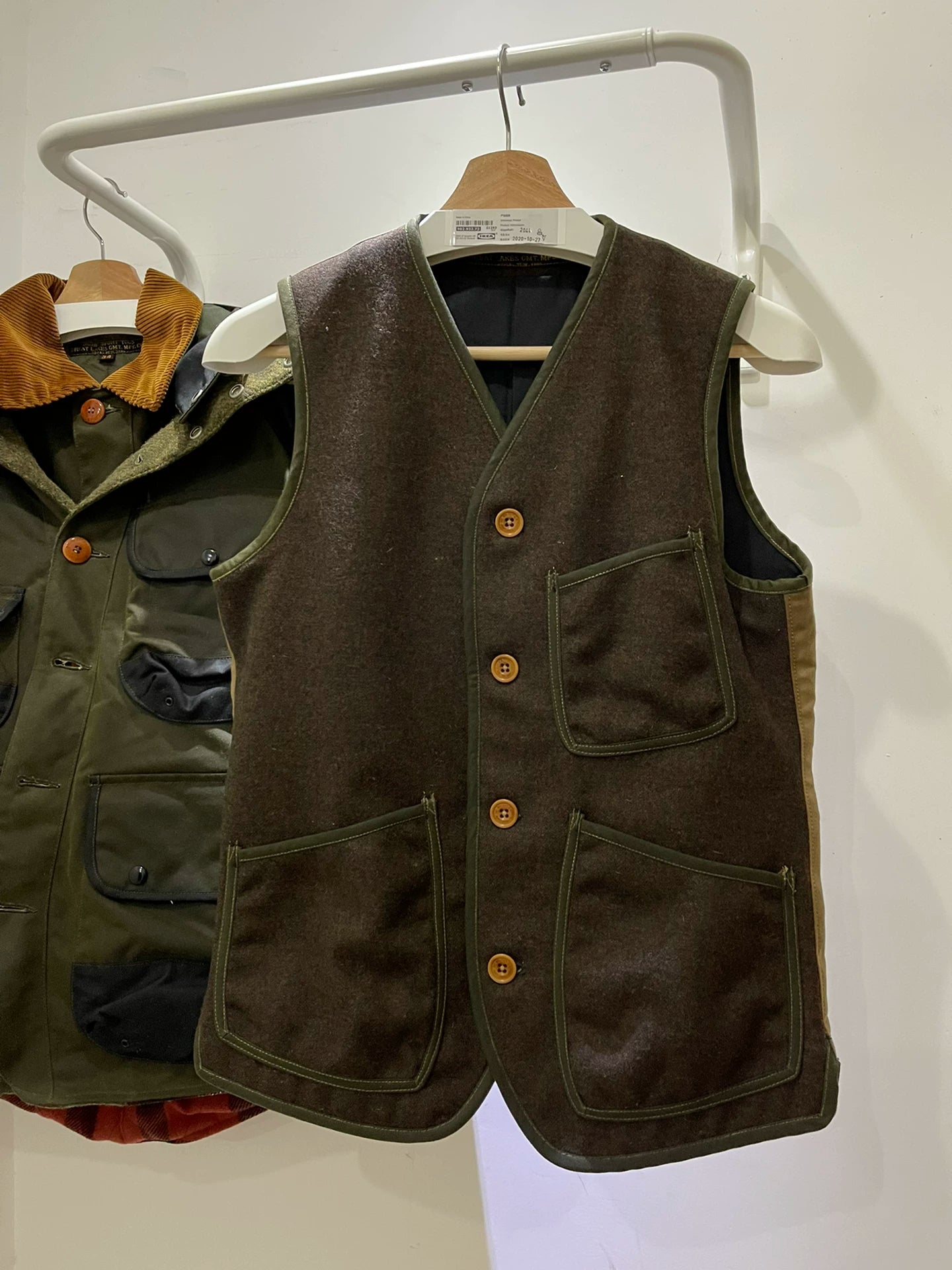 freewheelers boston wool vest