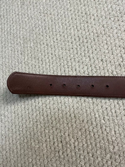 Chrome Hearts Brown Suede Cross Patch Belt 32