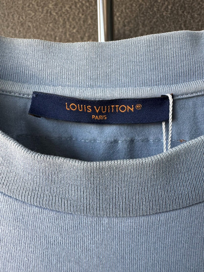 louis vuitton logo short sleeve shirt