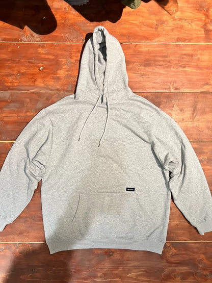 descendant embroidered logo gray hoodie