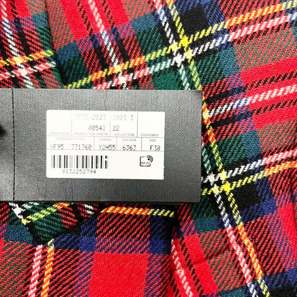 Saint Laurent FW23 Plaid Double-Breasted Blazer