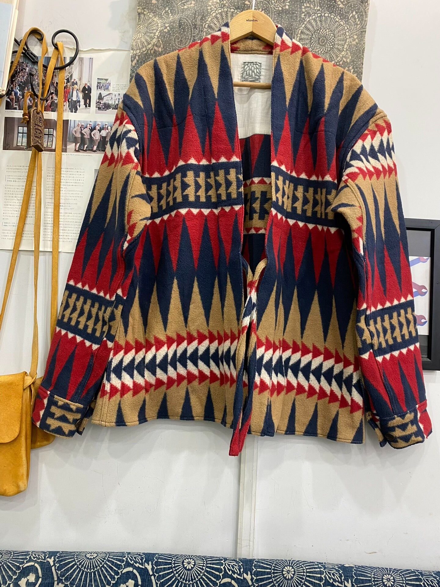 visvim ict robe with American tribal patterns