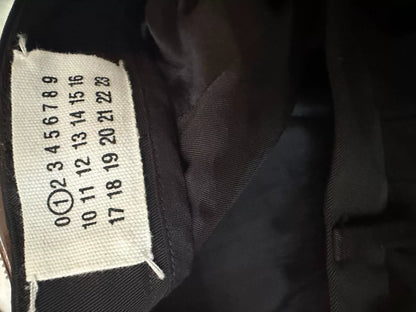 maison martin margiela black tailored pants