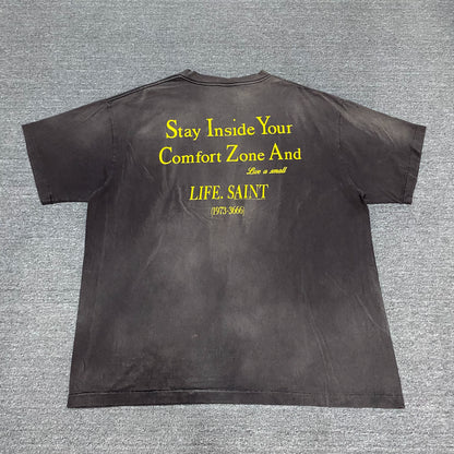 SAINT MICHAEL Love Angel Washed Distressed Tee