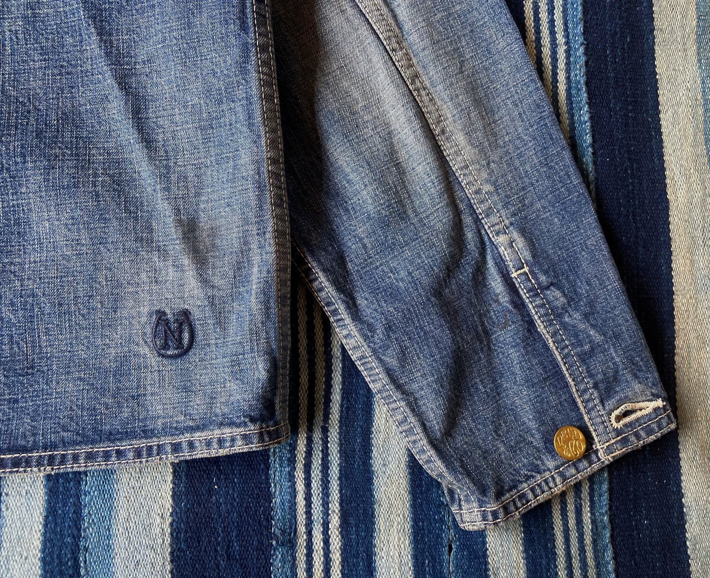 neighborhood washed governor jacket size XL