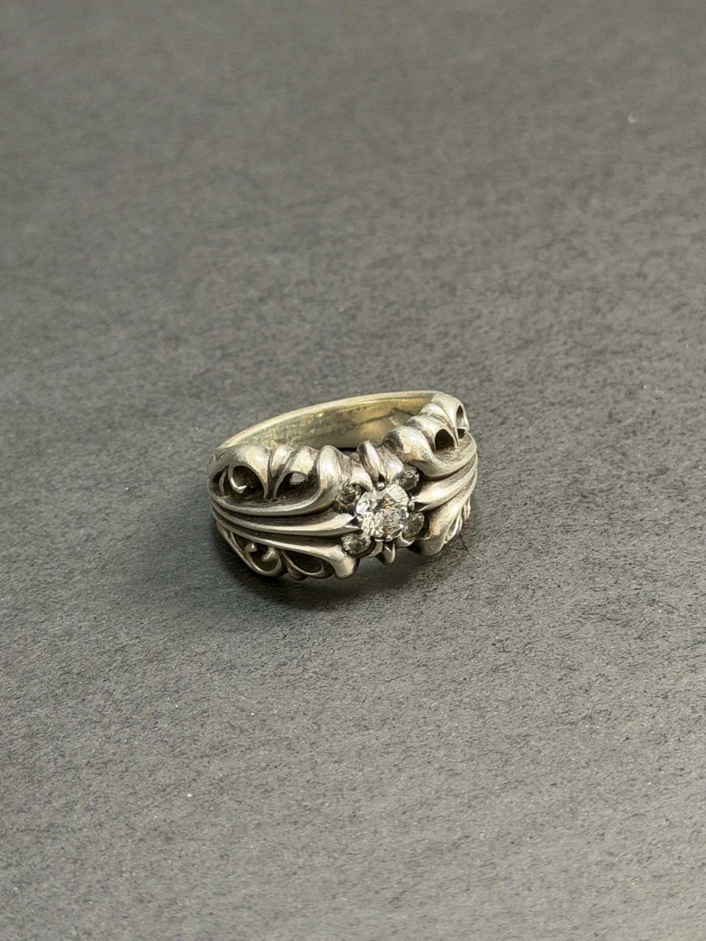 Chrome Hearts K&T Five Diamond Ring