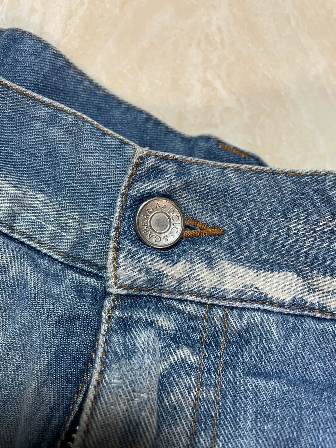 Dolce&Gabbana Loose Denim Shorts for Sale