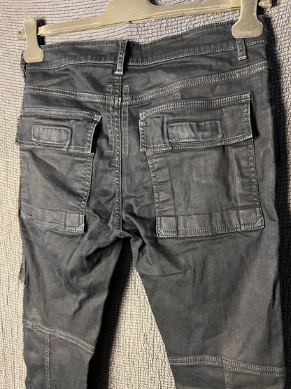 Rick Owens 19ss Waxed Biker Jeans