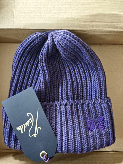 NEEDLES Wool Butterfly Embroidered Watch Cap