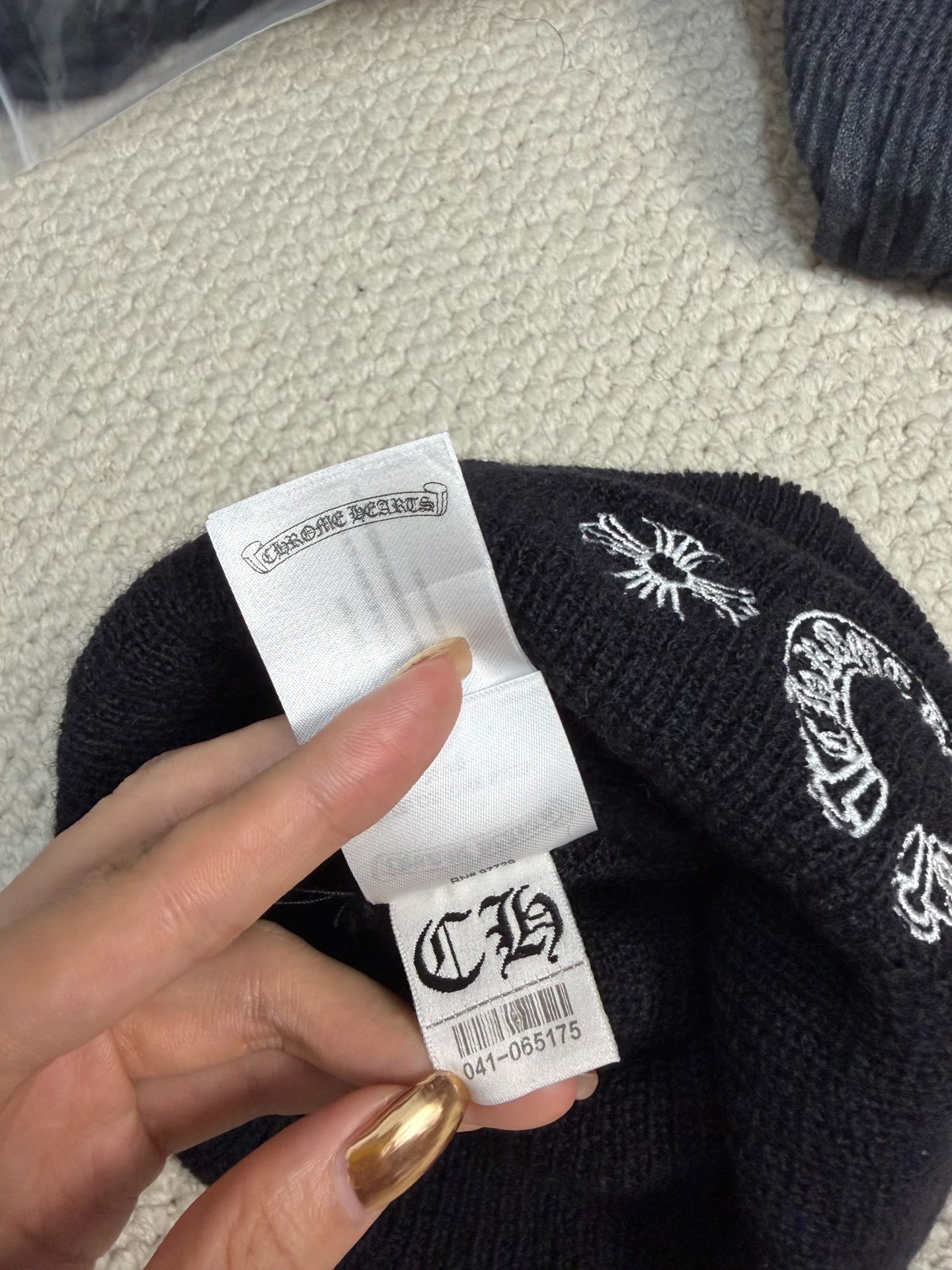 Chrome Hearts Horseshoe Embroidery Beanie