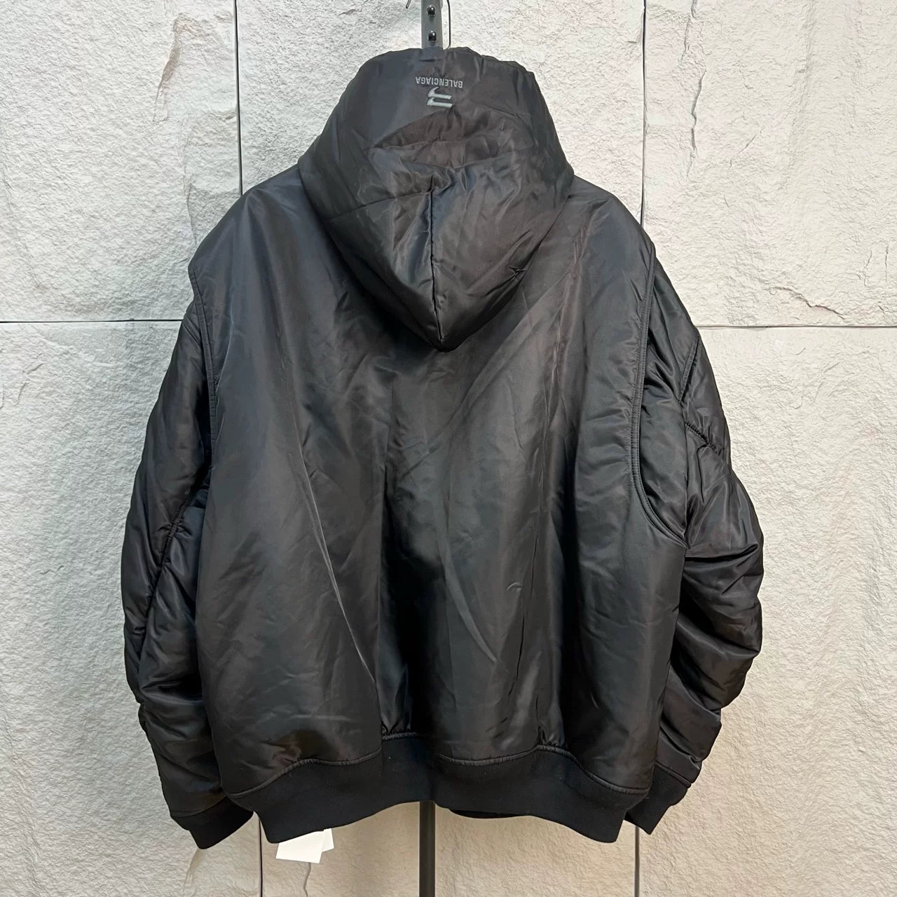 Balenciaga Black and Orange Pullover Jacket