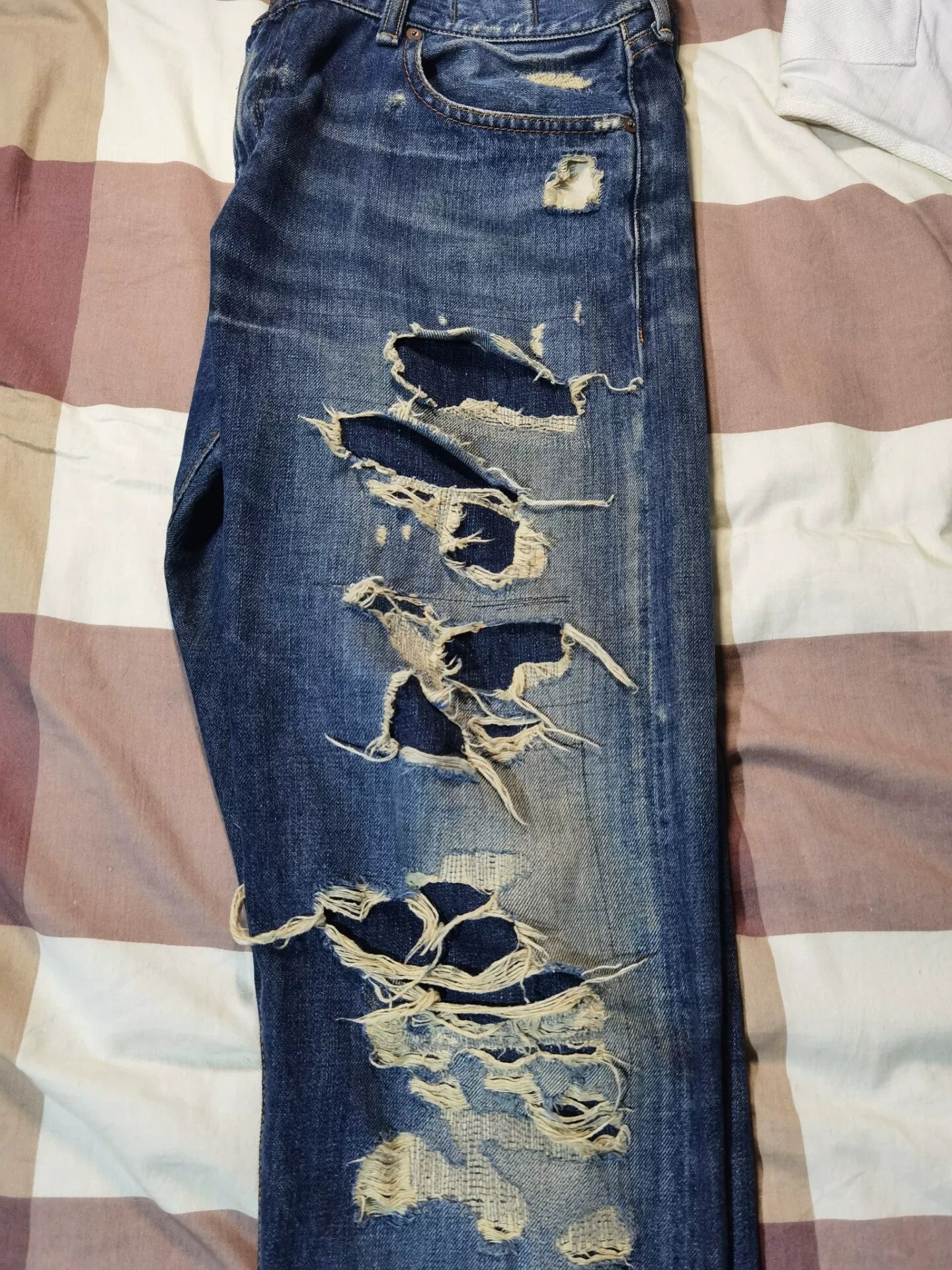 Ralph Lauren Denim&Supply Extreme Distressed Jeans