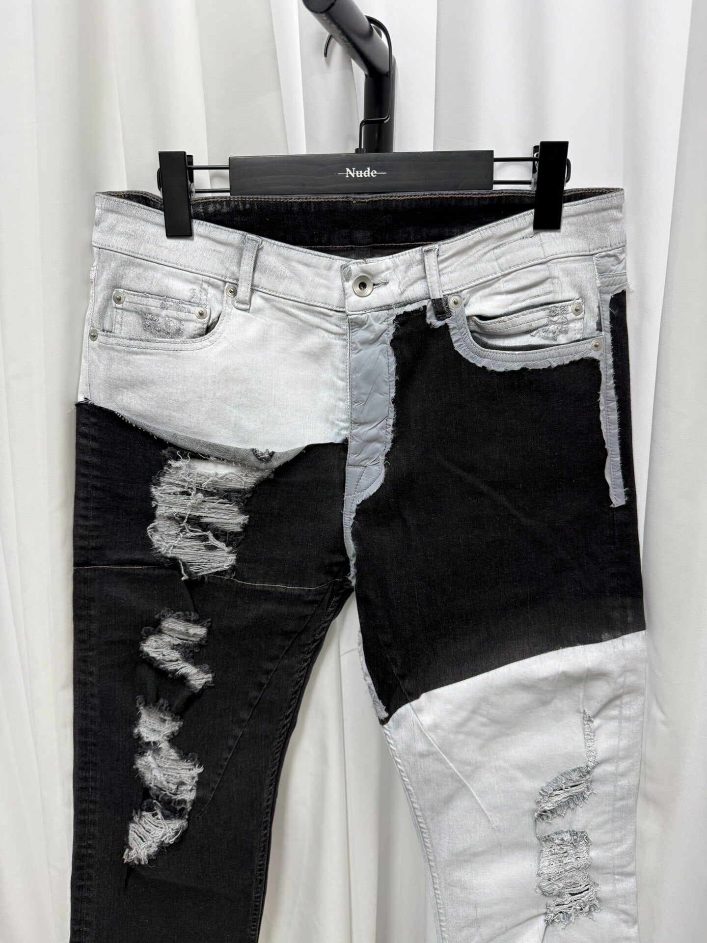 Rick Owens Patchwork Denim Pants