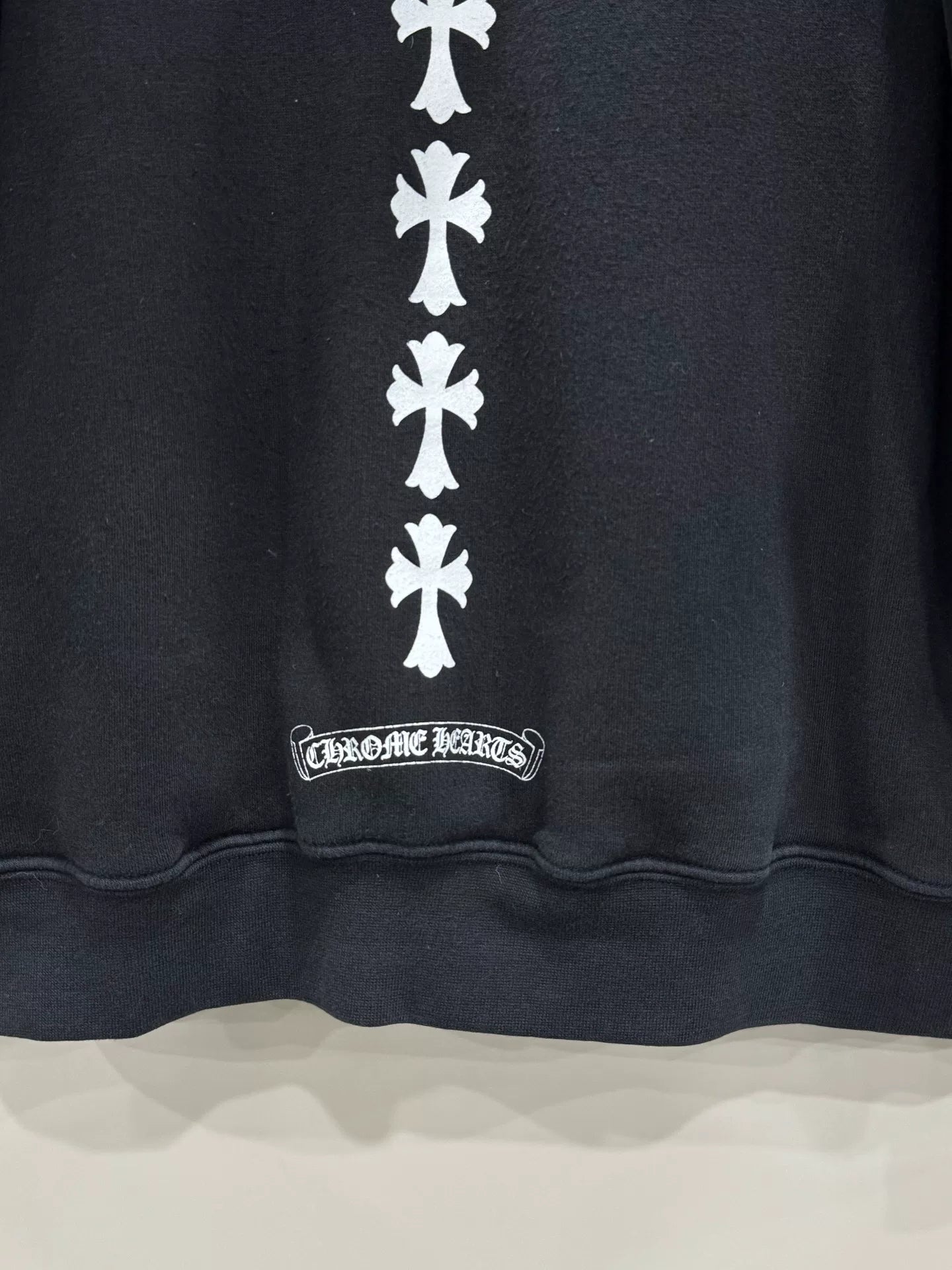 Chrome Hearts Black Zipper Hoodie with Cross Design