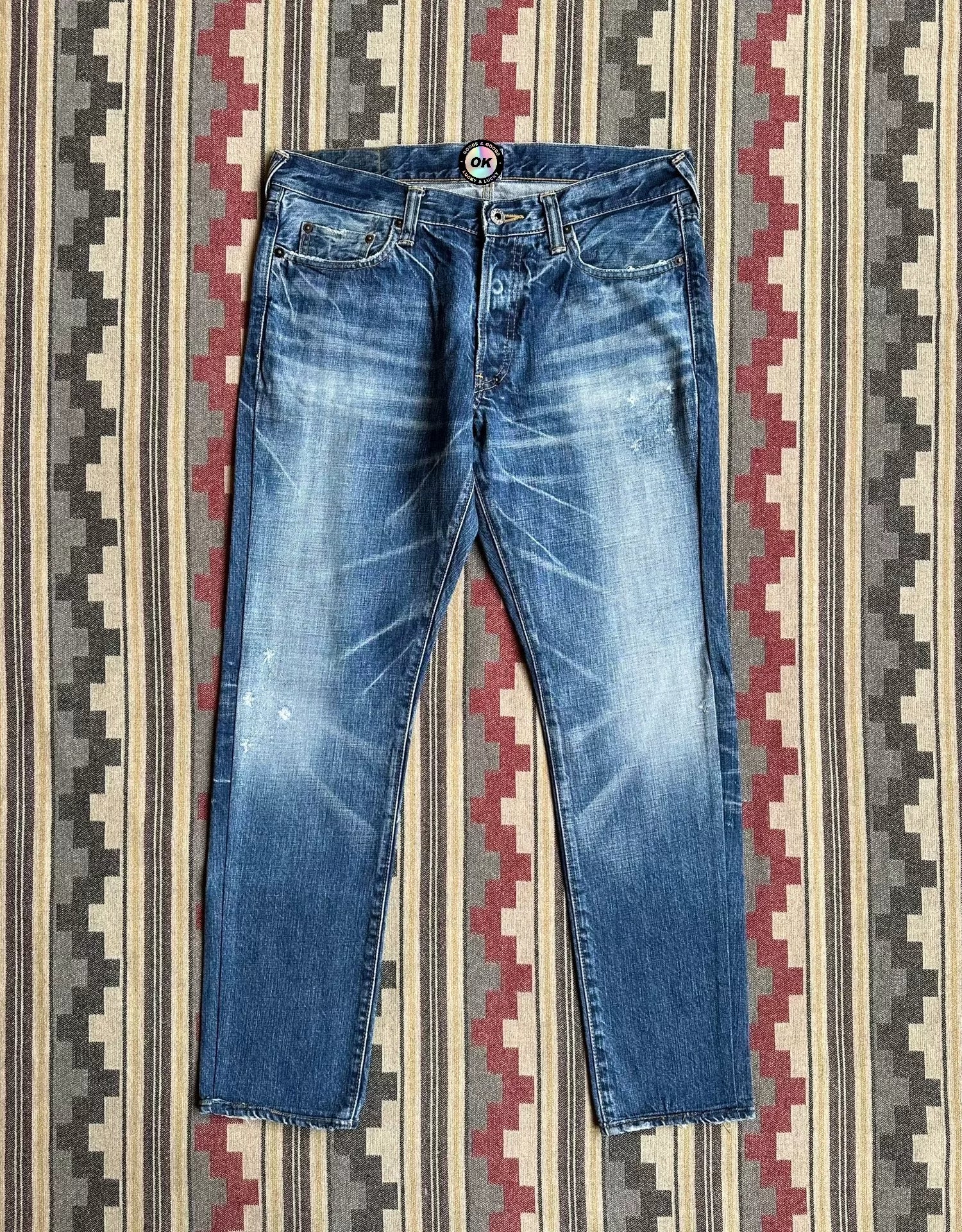 Prps Heavily Washed Distressed Jeans