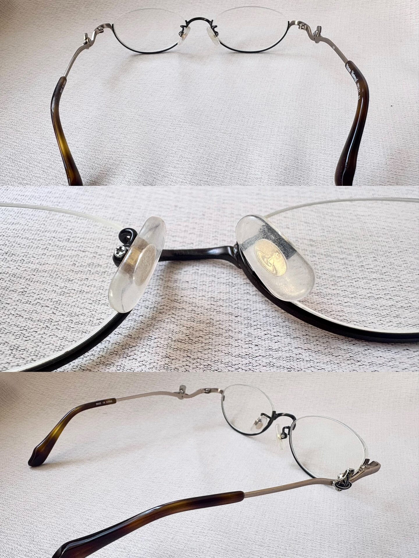 Vivienne Westwood Vintage Saturn Half-Frame Glasses