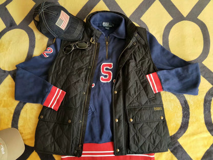 Ralph Lauren Vintage Blue Half-Zip Hoodie