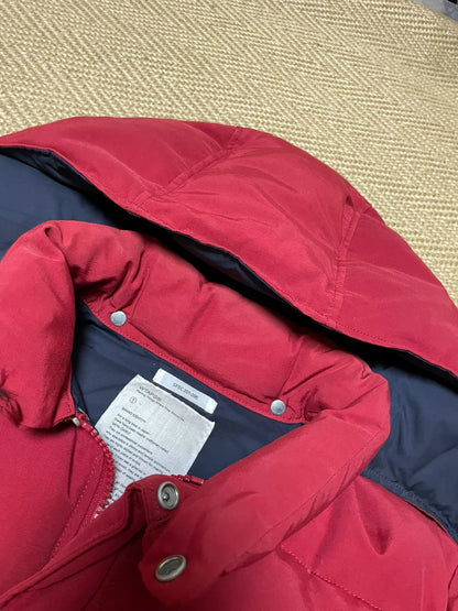 WTAPS Red Down Jacket with Removable Hood