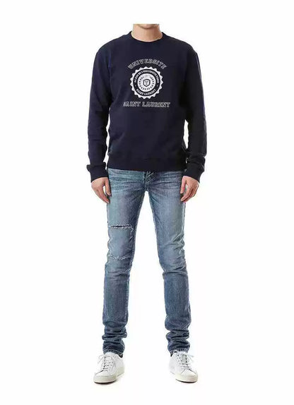 Saint Laurent Men's UNIVERSITE Logo Sweatshirt