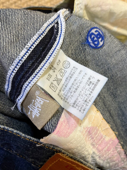 levis x stussy crush 505 distressed jeans