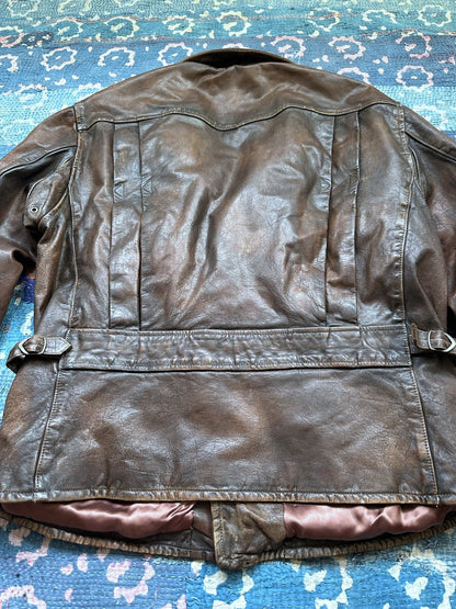 Polo Ralph Lauren RRL Slant Zip Leather Jacket