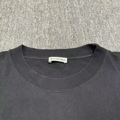 balenciaga blue letter t-shirt size small