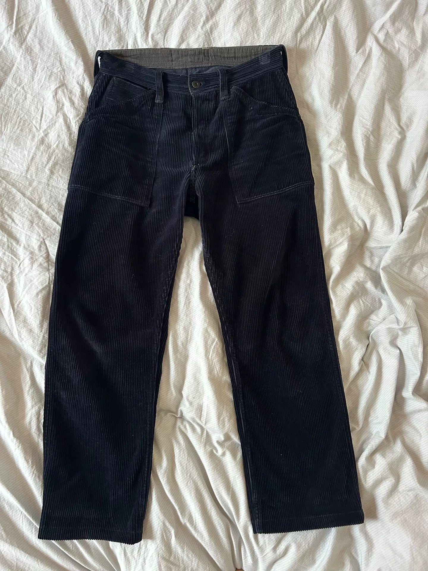 Blue Corduroy Mining Work Pants
