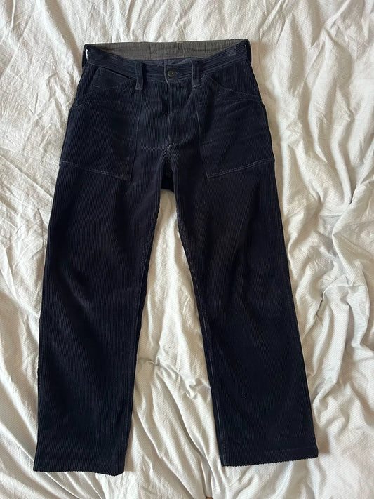 Blue Corduroy Mining Work Pants