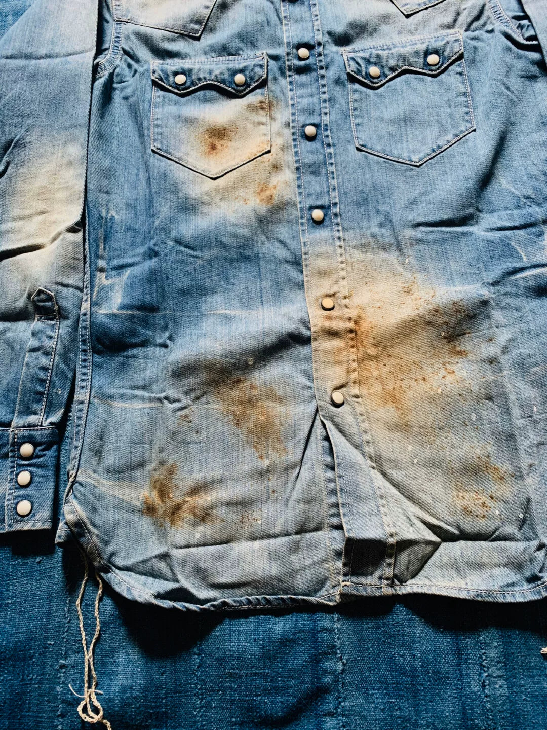 Vanquish FR2 Damaged Washed Western Shirt