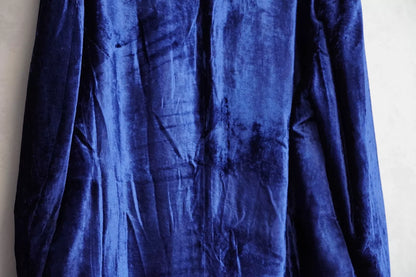 yohji yamamoto blue velvet jacket