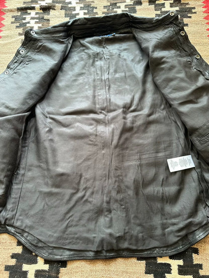 Ralph Lauren Leather Shirt Jacket