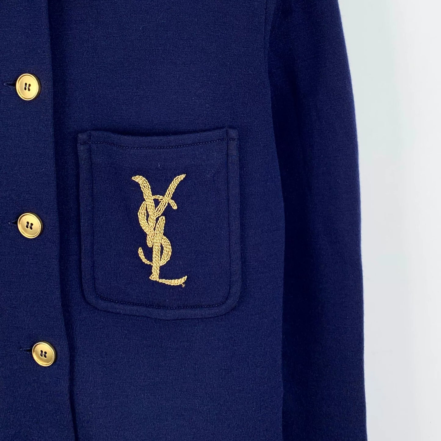Yves Saint Laurent Dark Blue Logo Shirt