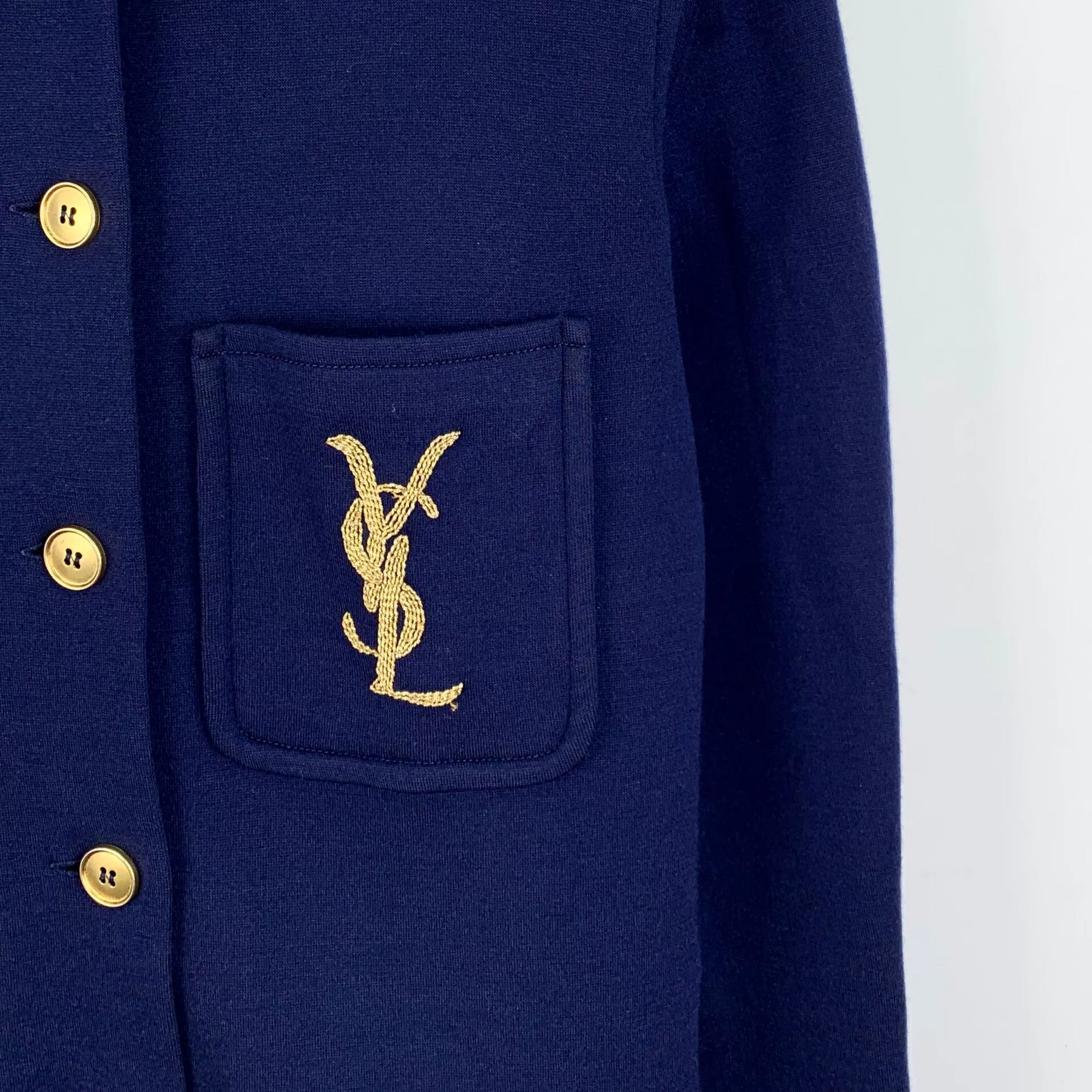 Yves Saint Laurent Dark Blue Logo Shirt