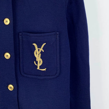 Yves Saint Laurent Dark Blue Logo Shirt