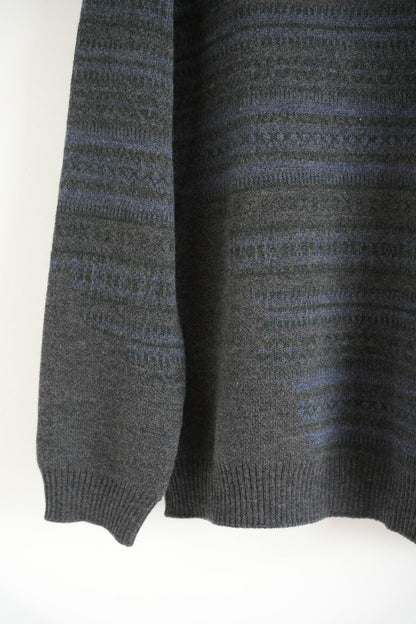 yohji yamamoto striped turtleneck sweater