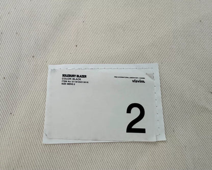 visvim solebury blazer in black wool blend