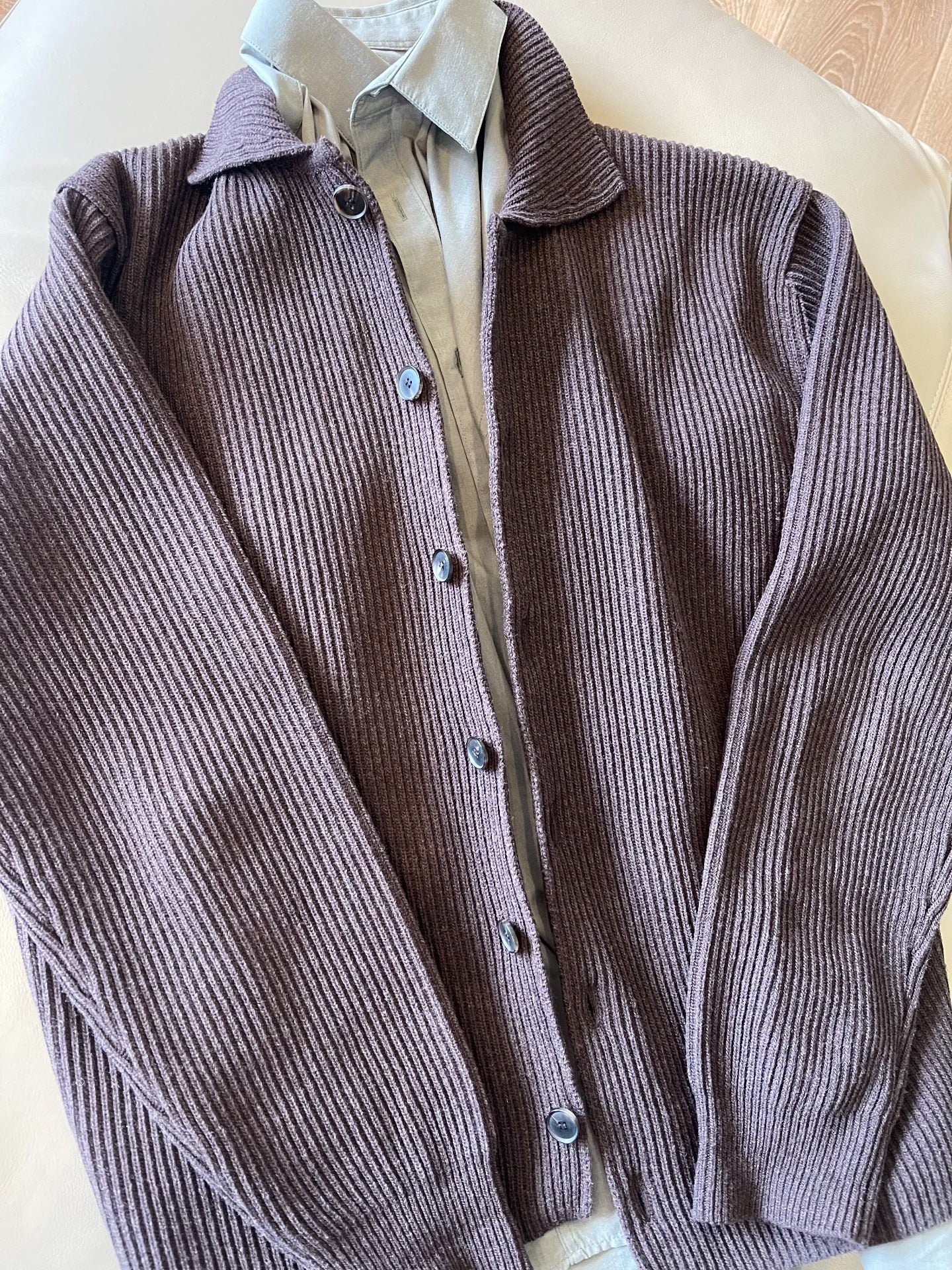 AURALEE Super Fine Wool Toggle Cardigan