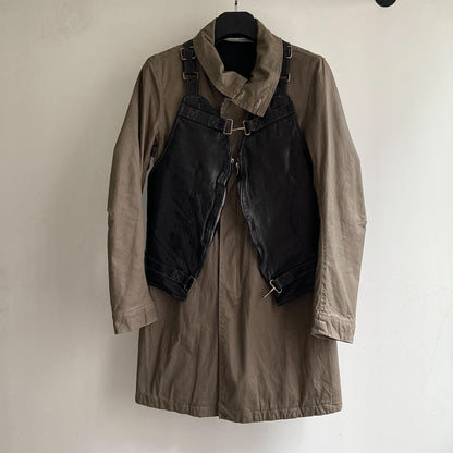 poeme bohemien waxed coat size 46