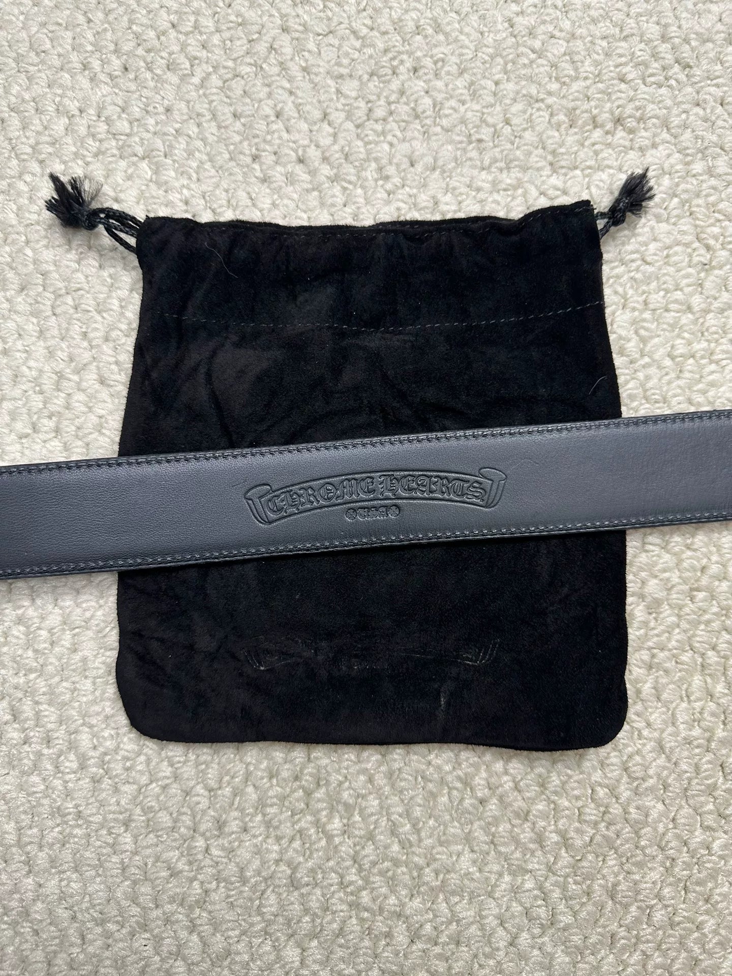 Chrome Hearts Cross Engraved Belt