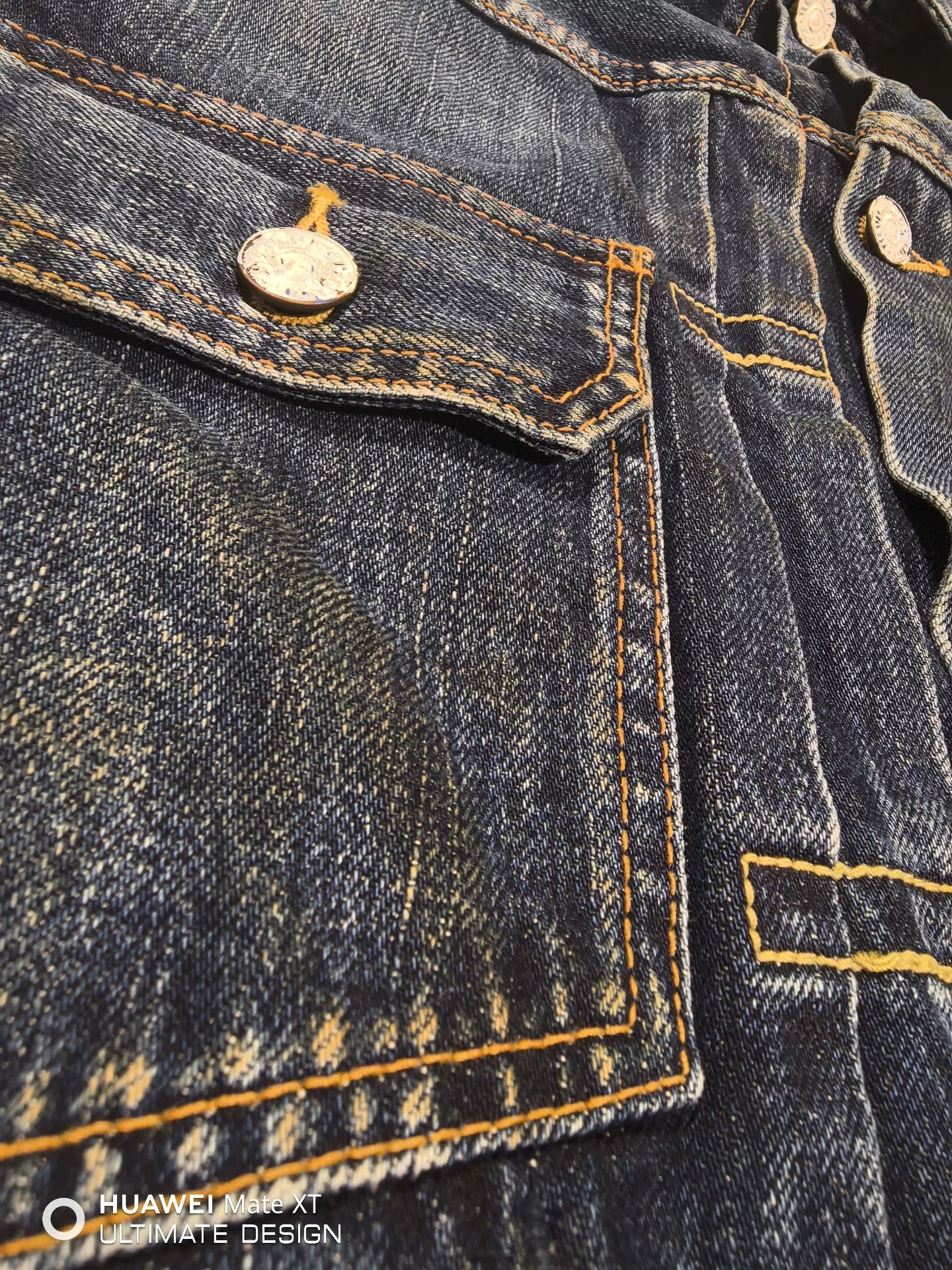 unique vintage blue denim jacket