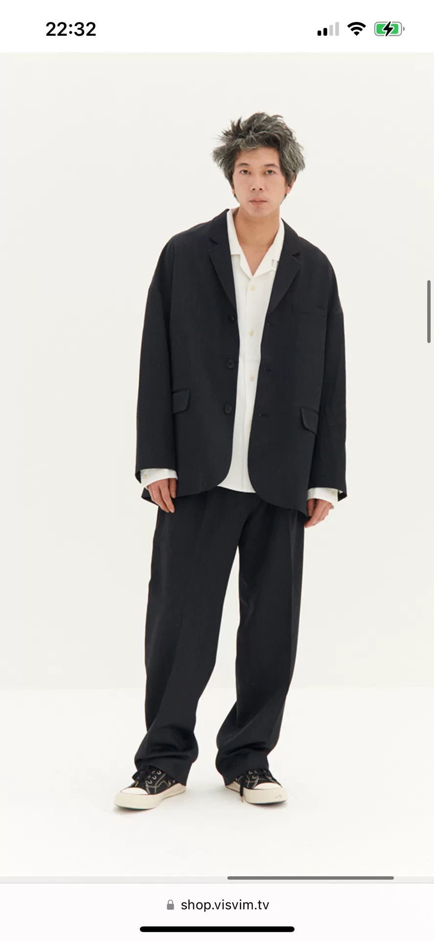 visvim hammons jacket in green color