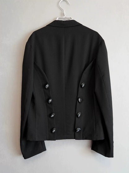 yohji yamamoto eye button jacket