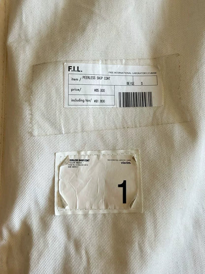 Visvim Peerless Splatter Ink Shop Coat