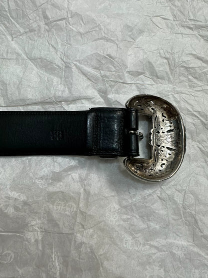 Chrome Hearts Celtic Dragon Carved Silver Belt
