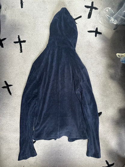 glossy fleece ninja hoodie jacket