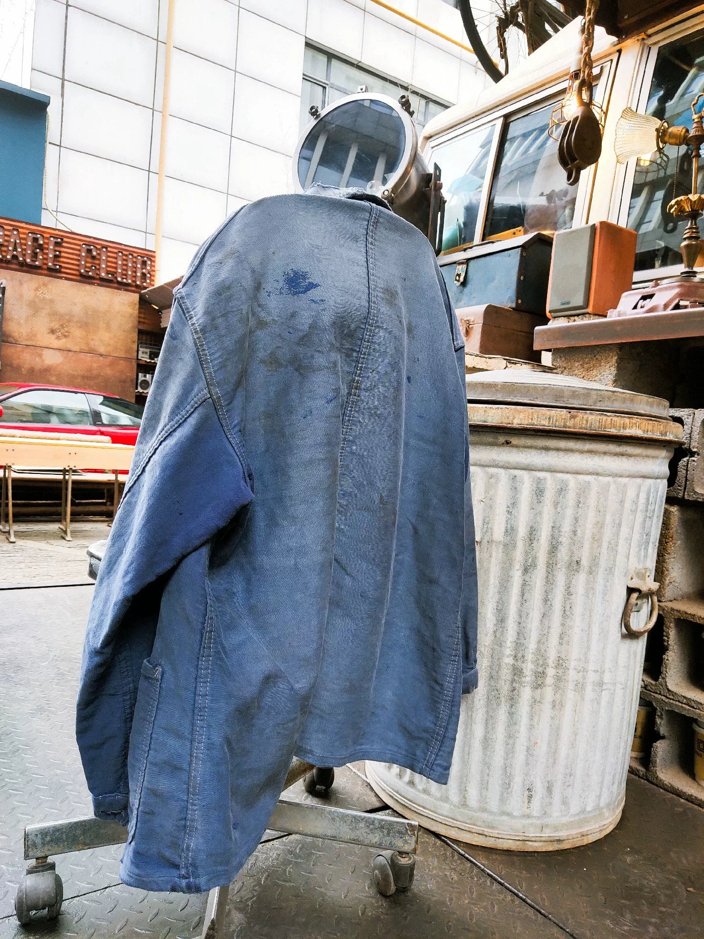 1940s French Moleskin Work Jacket