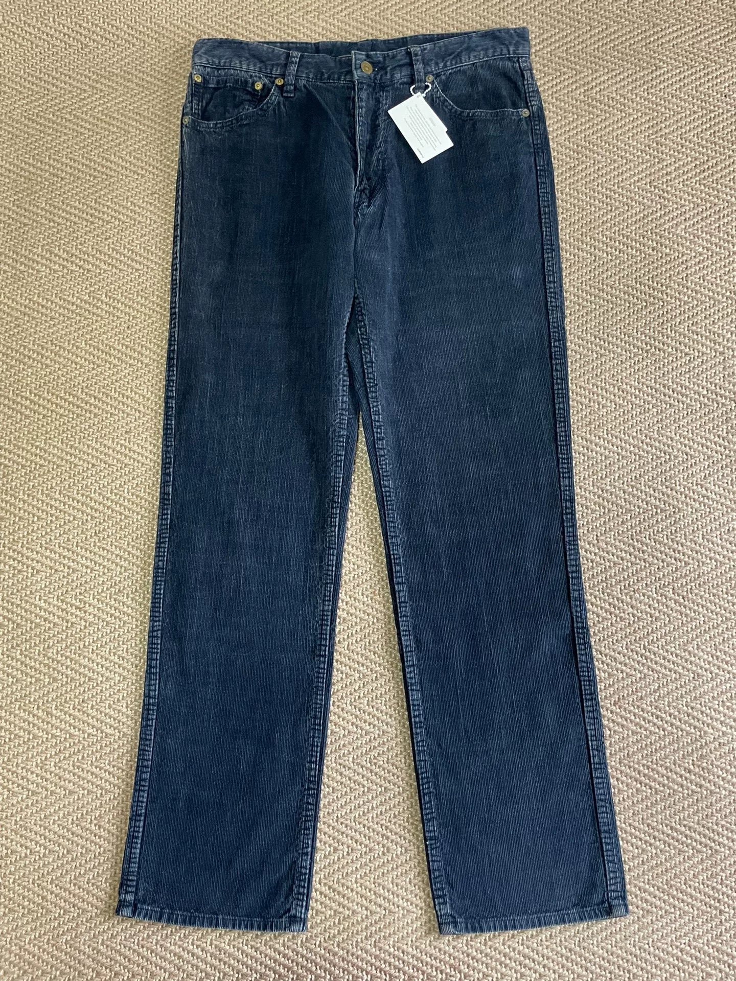 VISVIM FULXUS KANO Indigo Washed Corduroy Pants