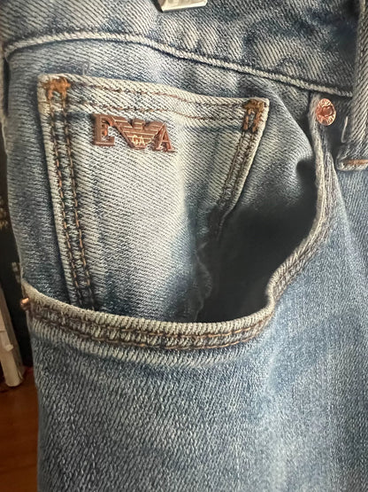 Emporio Armani Water-Washed Denim Jeans