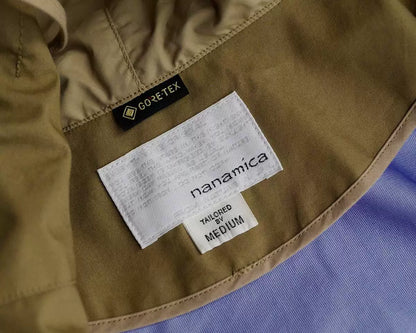 nanamica gore-tex cruiser jacket in beige